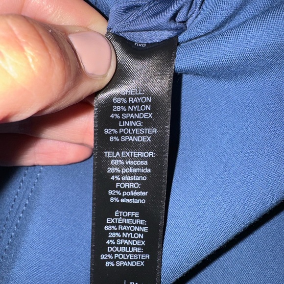 White House Black Market Zipper Back Sleeveless Midi Dress - Picture 4 of 5